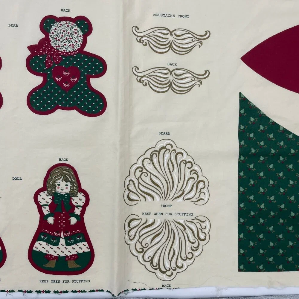 Vintage Victoriana Christmas Santa Centerpiece Cut and Sew Project Holiday Decor
